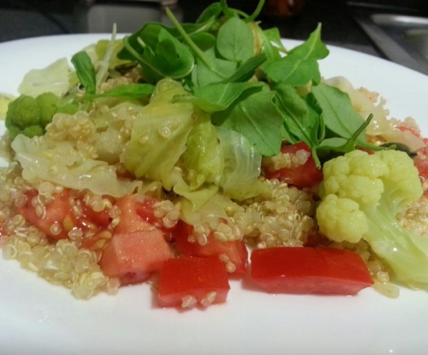 quinoa con verduras para adelgazar