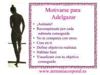 motivación para adelgazar | Armonía Corporal motivación para adelgazar | Armonía Corporal