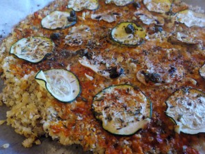 Pizza sin gluten de Quinoa y Brocoli
